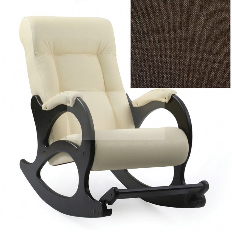 Кресло-качалка Сиетл (мод.44) (ткань Мальта -15/Венге/ БЛ)