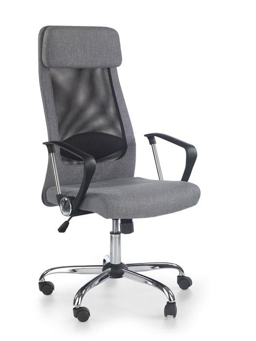 Кресло компьютерное HALMAR ZOOM (ткань - черно-серый)