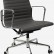 Кресло Eames Ribbed Office Chair EA 117 кожа графит
