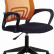 Кресло Бюрократ CH 696, обивка: сетка/ткань, цвет: оранжевый/черный TW-11 (CH 696 #OR)