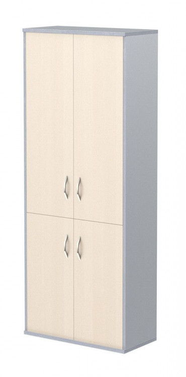 Шкаф с глухими средними и малыми дверьми СТ-1.3 Клен/Металлик 770*365*1975 IMAGO