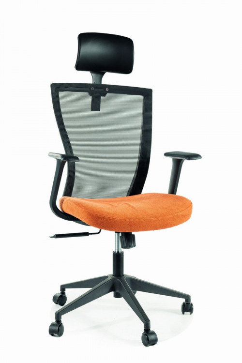 Кресло компьютерное Signal Q-328H (черный/оранжевый)