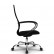 Кресло для руководителя Метта SU-CP-8P (SU-СК130-8P) PL черный, сетка/ткань, крестовина пластик, пиастра