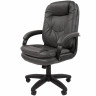 Офисное кресло Chairman 668LT Россия черный пластик, экопремиум серый N