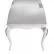 Обеденный стол раздвижной отделка кремовый полуматовый лак (Cipria), детали сусальное серебро GC.DT.MV.347