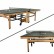 Теннисный стол складной для помещений "RASSON PREMIUM R200 Indoor" (274 х 152,5 х 76 см, выветренный орех) с сеткой