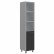 Шкаф колонка комбинированная OHC 45.2 легно темный/металлик OFFIX NEW