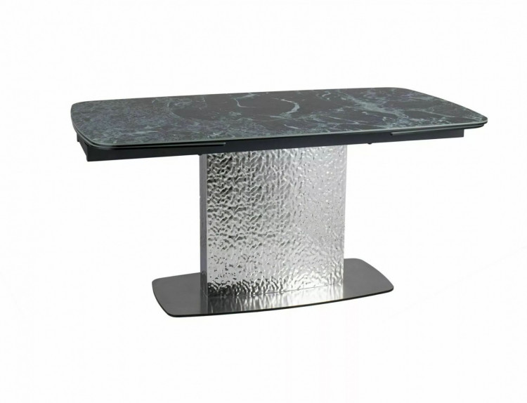 Стол обеденный Signal MONCLER Ceramic 160 раскладной (Verde Alpi морской/сталь)