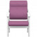 Кресло Вега 10 ткань пурпурный, каркас снег