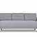 Трехместный диван Parpi 2080х770 h710 Букле Sire  258-12 (серый)