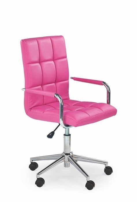 Кресло компьютерное HALMAR GONZO 2 (экокожа - розовый)