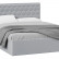 Кровать с ПМ «Порто» (с подъемным механизмом) с заглушиной (Велюр Confetti Silver)