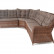 Модульный диван "Бергамо" из ротанга, цвет коричневый
