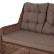 Модульный диван "Бергамо" из ротанга, цвет коричневый