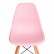 Стул CINDY (EAMES) (mod. 1801) дерево бук/металл/сиденье пластик, 45x51x82 см, Light pink (светло-розовый)