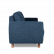 Трехместный диван Parpi 2080х770 h710 Букле Sire  103-26 (синий)
