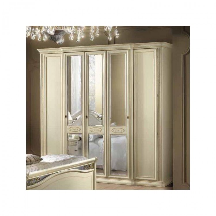 Шкаф 5-дверный Siena Avorio Camelgroup, с зеркалами 112AR5.02AV