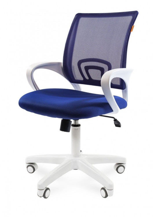 Офисное кресло Chairman    696    Россия    белый пластик TW-10/TW-05  синий