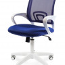 Офисное кресло Chairman    696    Россия    белый пластик TW-10/TW-05  синий