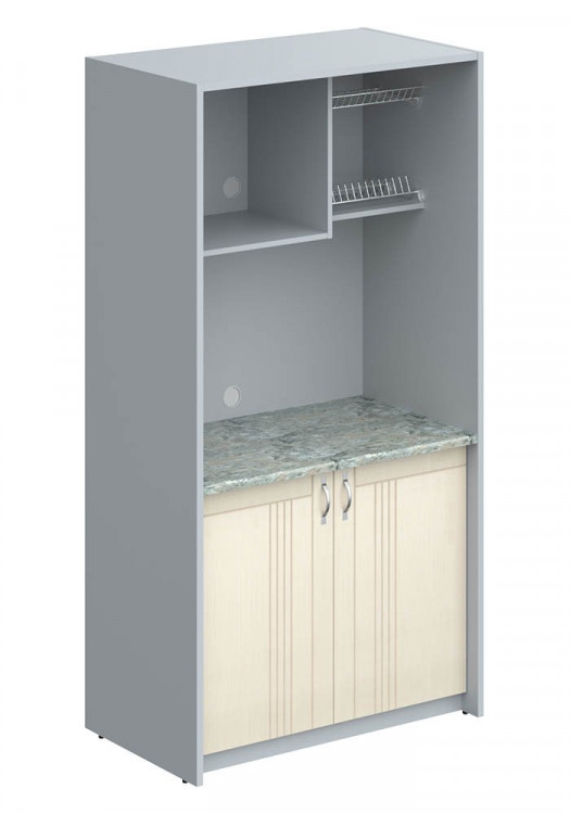 Шкаф для посуды SCB 120.3ML Бук Тиара/Металлик 1030х600х2000
