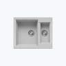 Кухонная каменная мойка 62x50 Polygran BRIG-620 светло-серый