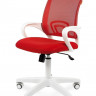 Офисное кресло Chairman    696    Россия    белый пластик TW-19/TW-69  красный
