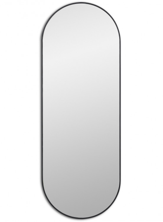 Зеркало Kapsel XL Black в полный рост в раме Smal