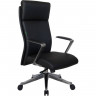 Кресло для руководителя Riva Chair A1511 черное, алюминий, кожа