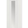 Шкаф угловой с зеркалом Ассоль АС-52 (левый) мдф мат Белое дерево