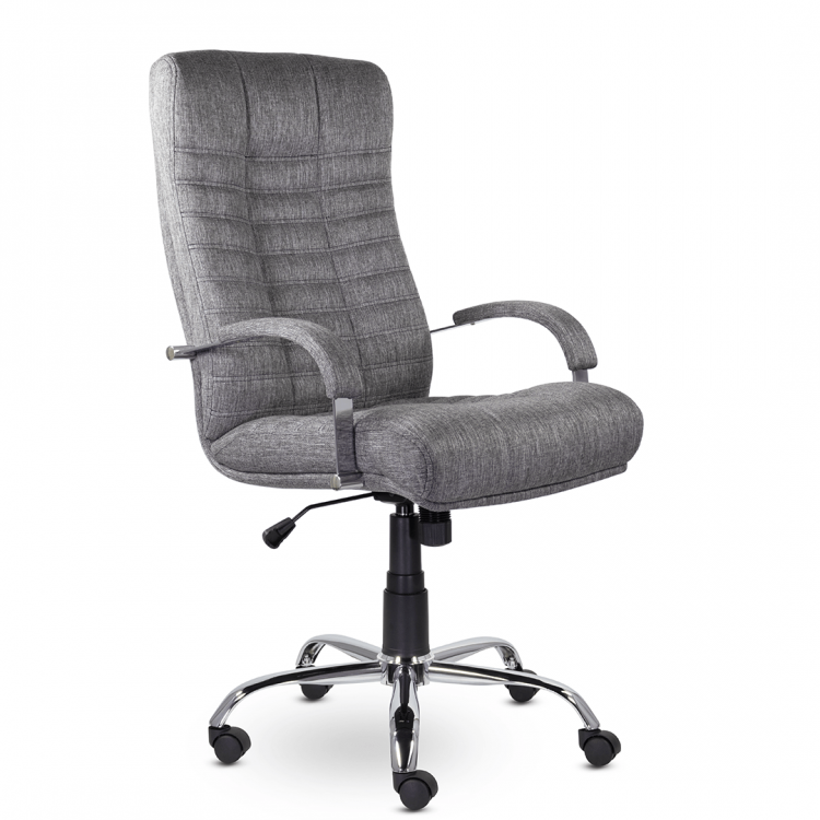 Кресло для руководителя Атлант В хром Moderno 02 (Серый)