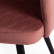 Кресло WIND (mod. 717) ткань/металл, 55х55х80 см, высота до сиденья 48 см, коралловый barkhat 15 /черный