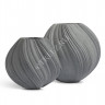 Кашпо TREEZ Effectory - Dune - Сферическая Дизайн-ваза - Дымчато-серый песок 41.33-16-23-108-GR-30