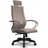 Кресло для руководителя Метта B 2m 34P/K127 (Комплект 33) Pilot песочный, ткань Bahama, крестовина пластик