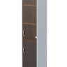Шкаф колонка комбинированная СУ-1.2(R) Венге Магия/Металлик 406*365*1975 IMAGO