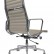 Кресло Eames Ribbed Office Chair EA 119 серая кожа