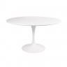 Стол Eero Saarinen Tulip Table MDF белый D120 глянцевый