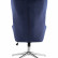 Кресло Stool Group Артис синее обивка велюр регулируемое на металлической ножке