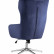 Кресло Stool Group Артис синее обивка велюр регулируемое на металлической ножке