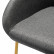 Кресло полубар Kent тёмно-серый/Линк золото