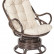 Кресло вращающееся "FLORES" 5005 /с подушкой/ Cognac (коньяк), ткань: хлопок, цвет: натуральный
