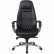 Кресло для руководителя Riva Chair F185 черное, хром, кожа