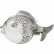 Ледница Blowfish, коллекция "Рыба-Шар" 21*33*24, Алюминий, Серебряный