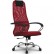Кресло для руководителя Метта SU-BP-8 (SU-BК130-8) PL красный, сетка/ткань, крестовина пластик