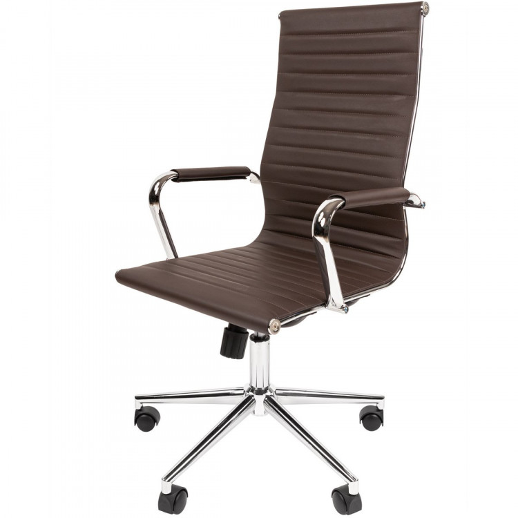Офисное кресло Chairman 755 экопремиум коричневый