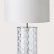 Настольная лампа Shadow отделка хром, стекло, белый абажур  ADC.L-4.AS.141