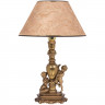 Настольная лампа Путти Айвори с абажуром Каледония Бискотти