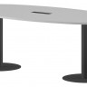 Конференц стол ПРГ-3 Белый/Антрацит 2200х1100х750 IMAGO