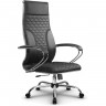 Кресло для руководителя Метта L 1c 44C/K116 черный, MPES, топ-ган, крестовина хром