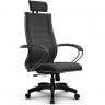 Кресло для руководителя Метта B 2m 34P/K127 (Комплект 33) Pilot темно-серый, ткань Bahama, крестовина пластик