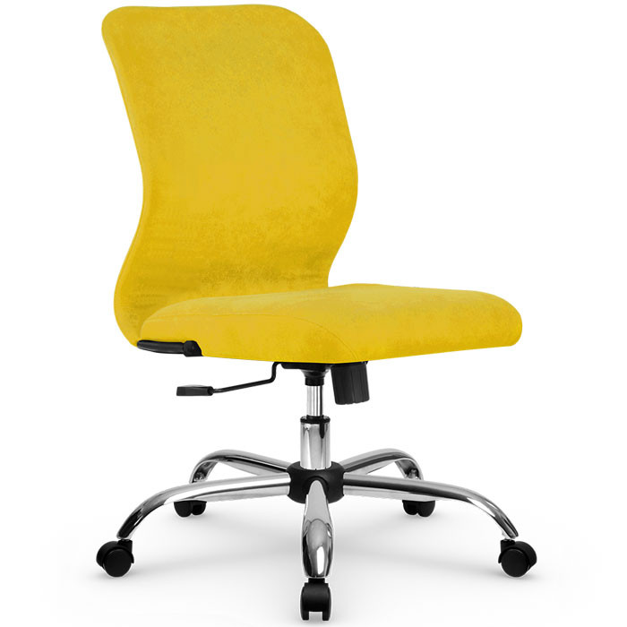 Компьютерное кресло Метта SU-Mr-4/подл.000/осн.003 желтый, велюр